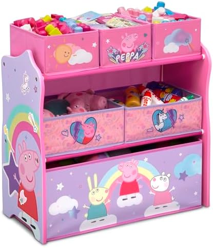 Delta Children Design & Store 6 Bin Toy Storage Organizer, Peppa Pig by DeltaChildren