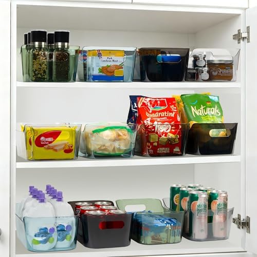 Tiawudi 8 Pack Plastic Storage Bins, Clear Pantry Organizers and Storage Containers, Multi-Use Organizer Bins for Kitchen, Bathroom, Office, Shelf, Fridge, Home Edit and Cabinet Organizers - Image 5