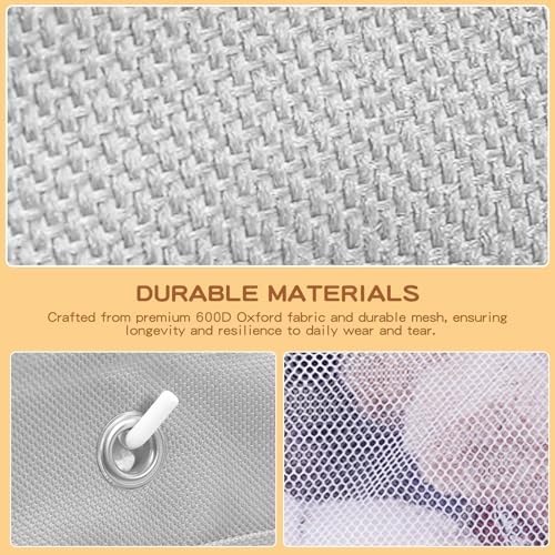 2PCS Large Corner Stuffed Animal Storage, Grey Wall Hammock Toy Net, Gift - Image 5