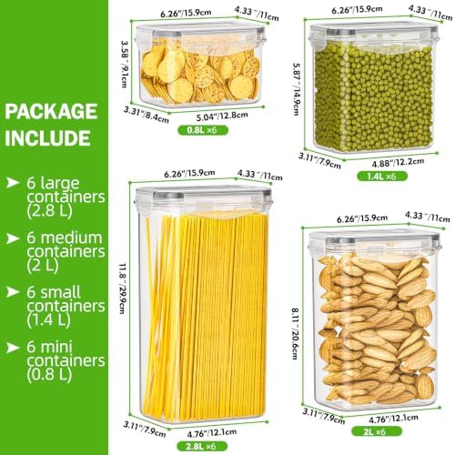 PurKeep 24-Pack Food Storage Containers Airtight - Image 2