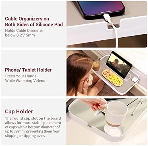 KIWIFOTOS Clip-On Bedside Shelf Nightstand for Dorm Bunk Bed - Image 4