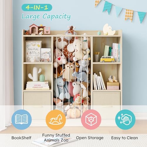 EXPERLAM Toy Storage Organizer with Stuffed Animal Storage - Image 3