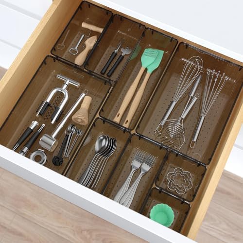 33 PCS Plastic Drawer Organizers Set, 4 Size Desk Drawer Organizer Trays - Image 6