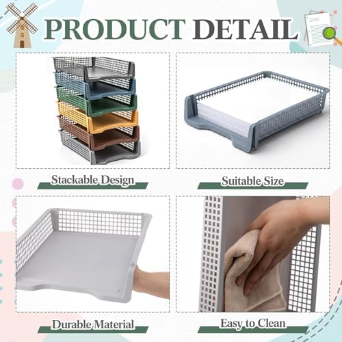 Geetery Turn in Trays Classroom, Cottage Color, Set of 6 - Image 3