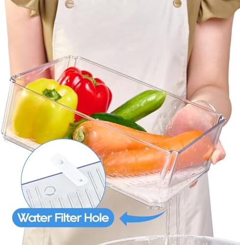 JollyPack Fridge Organizers, Refrigerator Organizer Bins with Lids, 14 Pack - Image 5