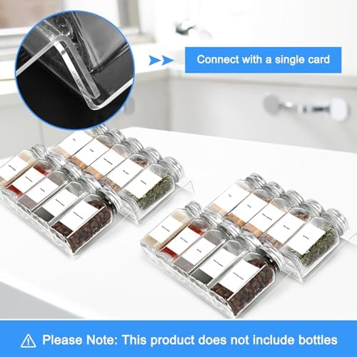 Acrylic Seasonings Spice Rack,Acrylic Spice Drawer Organizer,4 Tier,for Drawer/Countertop,Organize and Display Your Spices,and Seasonings(Jars not included) - Image 3