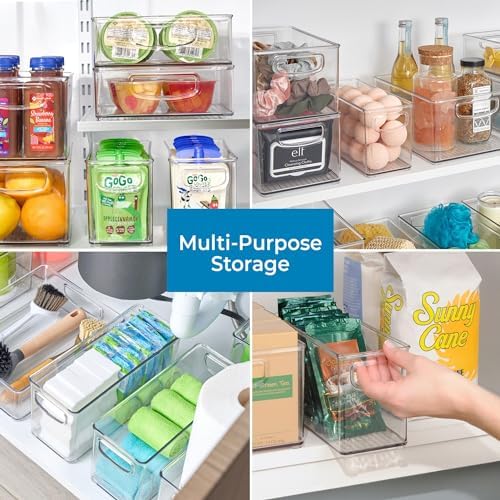 iDesign Clear Plastic Stackable Storage Bin Organizer - Image 4