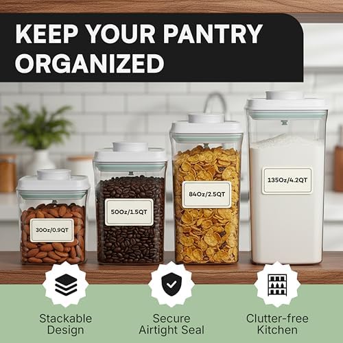 Bop Top Airtight Food Storage Containers | Pop-Top Lid | 10.5 Cups / 84 Oz - Image 5