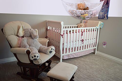Handy Laundry Stuffed Animal Organizer Hammock – Mesh Toy Storage Net for Kids’ Room, Nursery, or Playroom – Holds 30+ Plushies, Expands to 5.5 Feet, Easy Wall Mount, White - Image 6