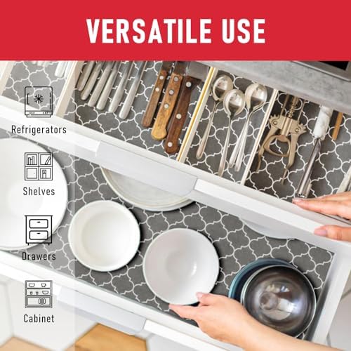 Cooyes Fridge Liners for Refrigerator, Drawer & Shelf Liners for Kitchen Cabinets Non-Adhesive, Breathable Cloth Material, Non-Slip, BPAfree, Machine Washable, Keep Produce Fresh Longer - Image 6