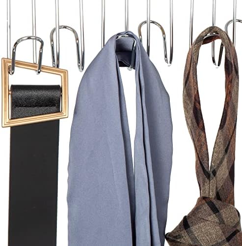 Amazon Basics Wooden Belt Hanger Closet Organizer, Multifunctional, Smooth Finish, Natural, 2-Pack - Image 2