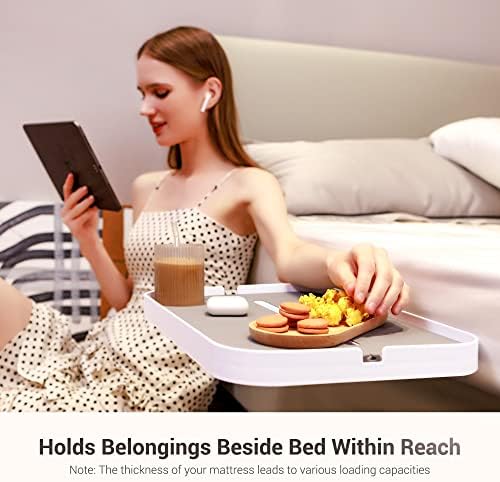KIWIFOTOS Clip-On Bedside Shelf Nightstand for Dorm Bunk Bed - Image 2