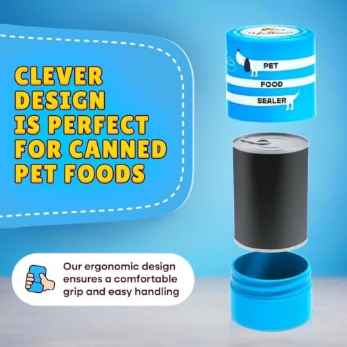 The Original Canned Dog Food Storage Container (2 Pack) Patent Pending Reusable Airtight Can Cover Pet Food Sealer - Keeps Dog Food Can Fresh in the Fridge, Eliminates Odor - Image 5