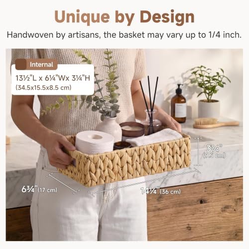 StorageWorks Toilet Paper Basket, Small Bathroom Basket Organizer - Image 2
