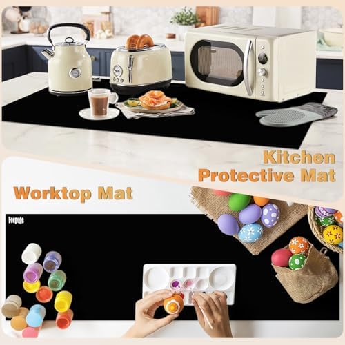 49.2" x 15.7" Large Silicone Mat for Kitchen Counter Protector, Cuttable - Image 6