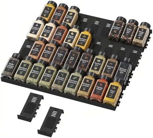 Lifewit Spice Drawer Organizer, 36PCS Interlocking Spice Rack Drawer Insert by Lifewit