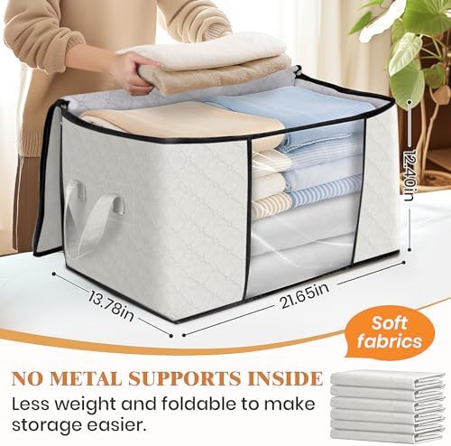 Fab totes 10 Pack Storage Bags for Clothes Blanket Storage Bins with Lids - Image 2