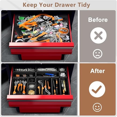 A-LuGei 【 】 Tool Box Organizer Tray Set Drawer Organizer Divider - Image 5