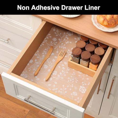Cooyes Shelf Liner Non-Adhesive EVA Cabinet & Drawer Liner 17.5" x 120" - Image 4