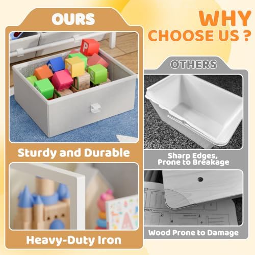 CODACE Kids Toy Organizers and Storage - Toy Shelf for Playroom, Kids Room - Image 4