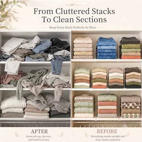 SortNStore Shelf Dividers Purse Organizer for Closet: 11" Tall (Extra Tall) - Image 7