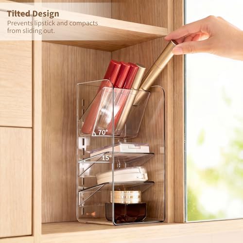 PAVSTINE 2 Pack Medicine Cabinet Organizer with Adjustable Dividers, Clear - Image 3