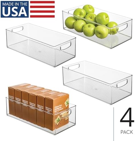 iDesign Stackable Storage Bin, Set of 4, Clear - Image 2