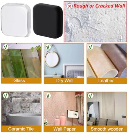 Bovinde Door Stopper Wall Protector,Knobs Door Stops 12 Pack (Dark Black) - Image 6