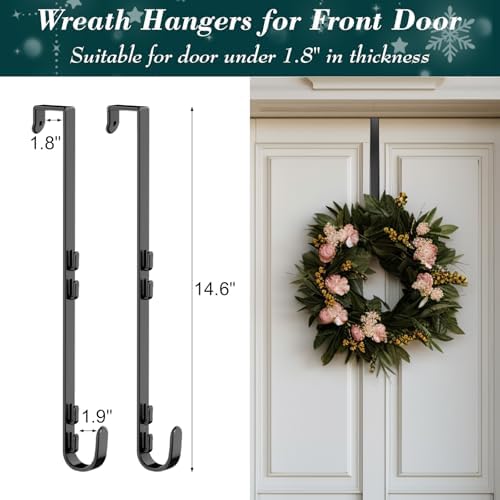 Over The Door Organizer, Towel Rack with Hooks & Basket Fits Doors 1 3/4" - Image 5