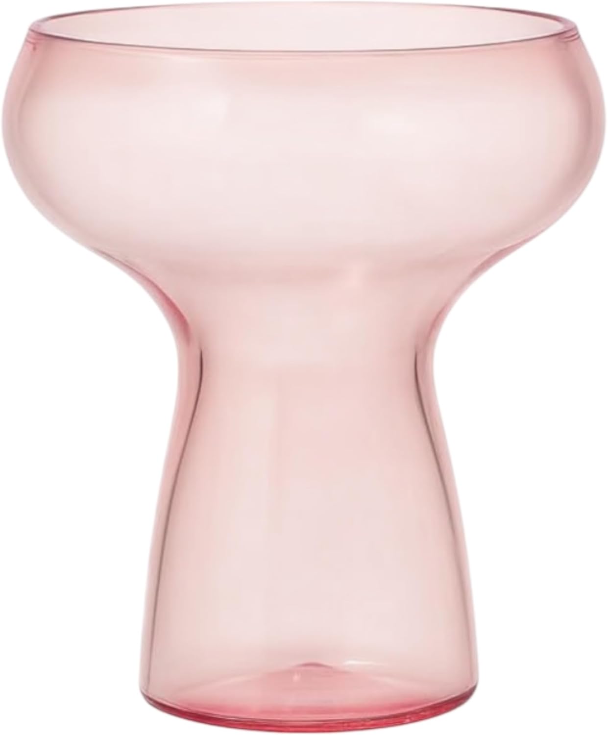 Lunara Clear Plastic Margarita Glasses, 11 oz, Set of 40, Disposable Party Cups for Cocktails (Pink Clear)