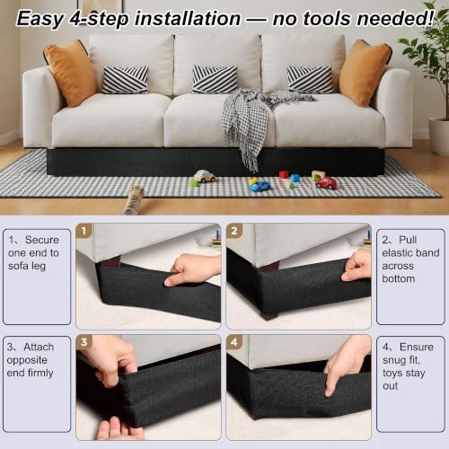 Under Couch Blocker Prevents Toys & Pets from Going Under Sofa,Bed - Image 4
