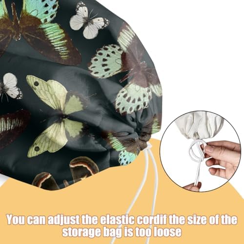 Butterflies Plastic Bag Holder, Wall Mount Grocery Bag Holder, Storage bags - Image 4
