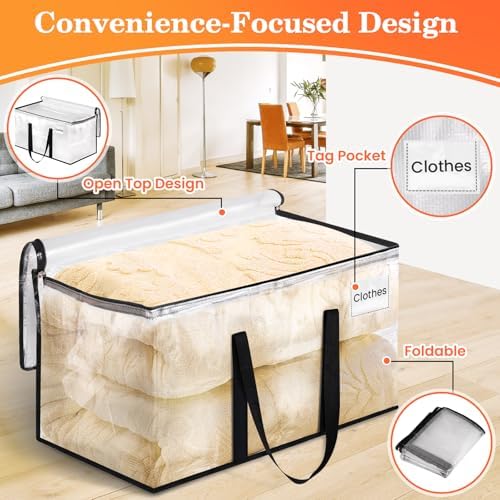 Moving Bags, Extra Large Heavy Duty Storage Bags, 76L, 6 Packs - Image 4