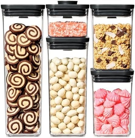 OXO Good Grips 5 Piece Matte Pop Container Set - Matte Black by Unknown