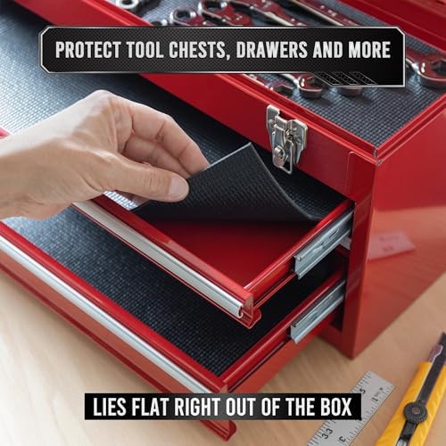 Precision Defined Tool Box Shelf Liner Non-Slip 22 Ft x 30 Inch Wide Black - Image 4
