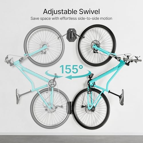 PEGZONE Swivel Bike Wall Mount, Indoor Bicycle Storage for Garage, 1 Pack - Image 5