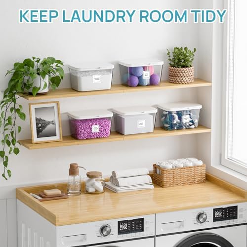 Vtopmart 4 Pack Laundry Pods & Detergent Container, Dryer Sheet Holder - Image 4