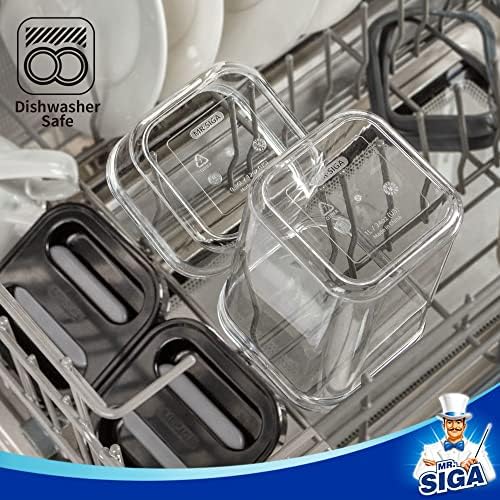 MR.SIGA 4 Pack Airtight Food Storage Container Set for Pantry Organization - Image 6