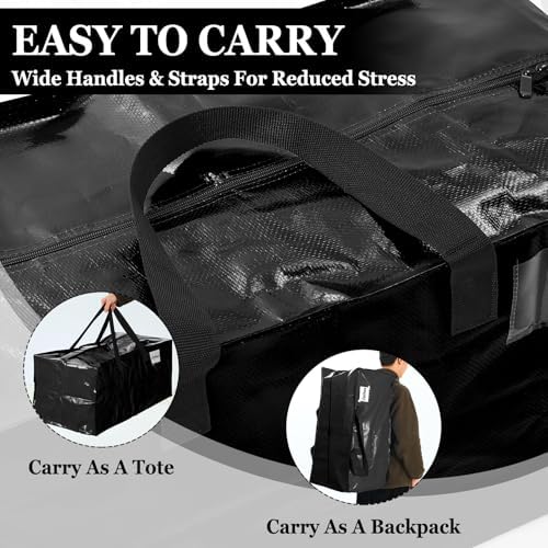 4 Pcs 24 Gallon Extra Large Moving Bags Heavy Duty Storage Bag - Image 5