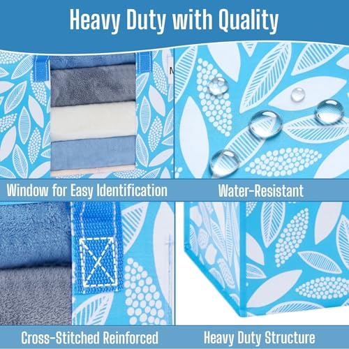 VENO Moving Bags, Wide Open Top, Clear Window, Spring Breeze, 4 Pack - Image 4