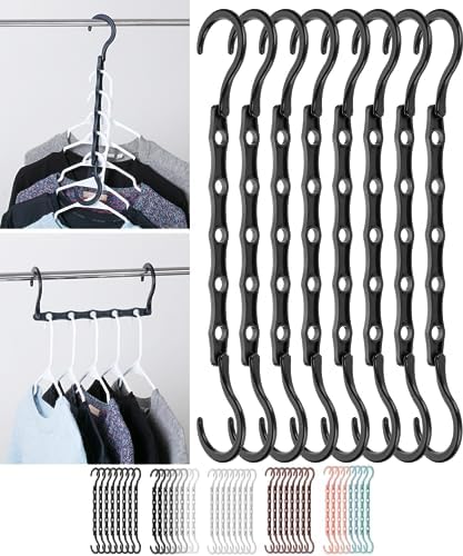 Mr. Pen- Space Saving Hangers, 8 pcs, 360° Rotating Hooks by MrPen