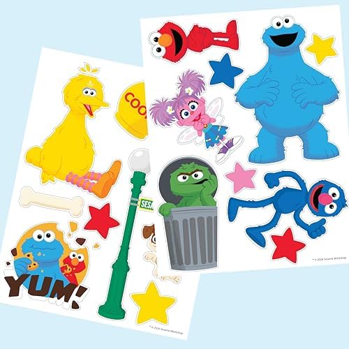 Delta Children - Sesame Street Design & Store 6 Bin Toy Storage Organizer - Greenguard Gold Certified, Blue - Image 4