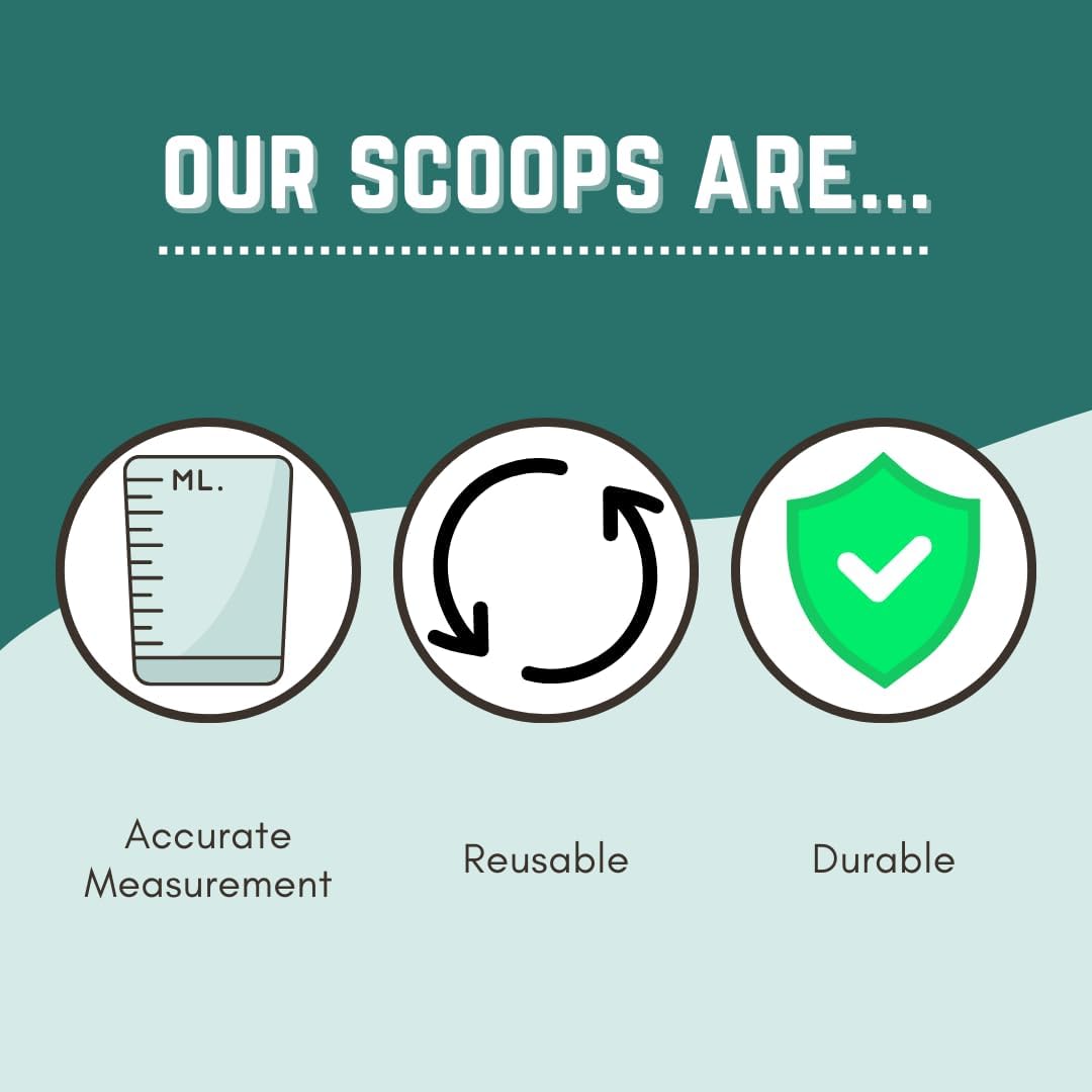 39 mL (8 Teaspoon | 1.32 Oz. | 2.63 Tablespoon) Long Handle Scoop for Measuring Coffee, Pet Food, Grains, Protein, Spices and Other Dry Goods (Pack of 10)