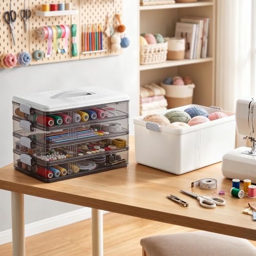 Citylife Craft Organizers and Storage bins with Lids, Medicine Organizer - Image 3