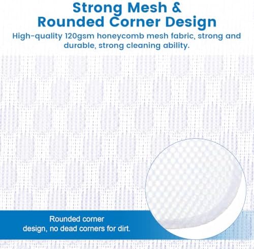 Dntorx 2 Pack X-Large + XX-Large Mesh Laundry Bags for Delicates, White - Image 6