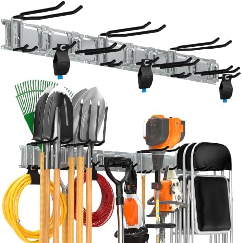 TORACK Wall Mounted Garden Tool Rack, Folding Chair Wall Hook, 48 in by TORACK