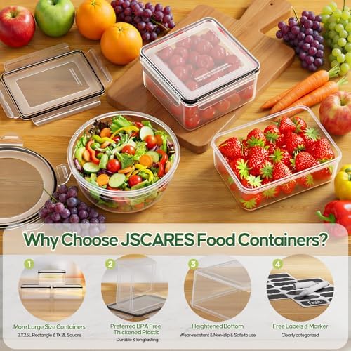 62 PCS Large Food Storage Containers with Lids (31 Lids & 31 Containers) - Image 3