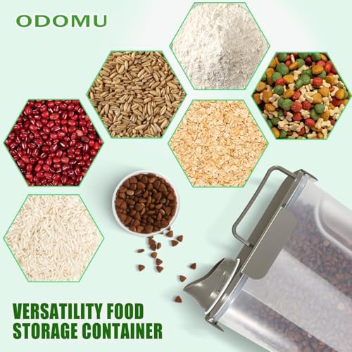 Dog Cat Food Storage Container with Cup (Dark Olive, 5L) - Image 6