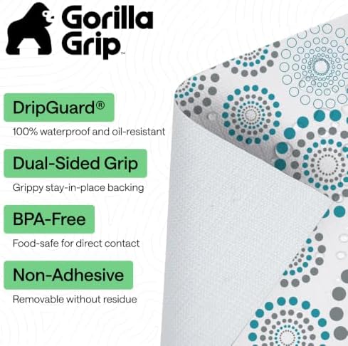 GORILLA GRIP Shelf Liner, Kitchen Drawer Protector, 17.5x120 Spiral - Image 2