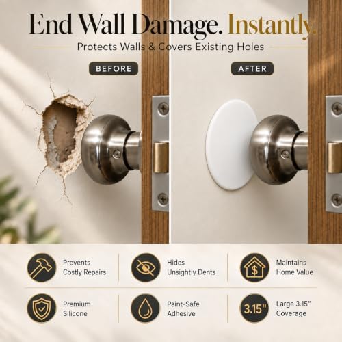 ProStoppr® Door Stoppers - Large 3.15" (8 Pack) - Strong Adhesive Backing - Image 2
